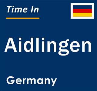 Current local time in Aidlingen, Germany