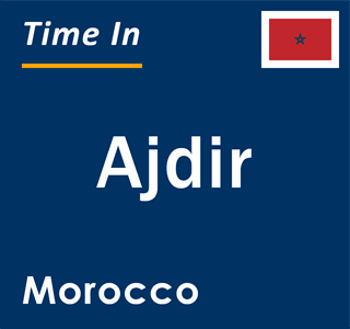 Current local time in Ajdir, Morocco
