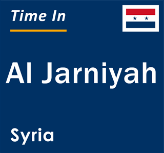 Current local time in Al Jarniyah, Syria
