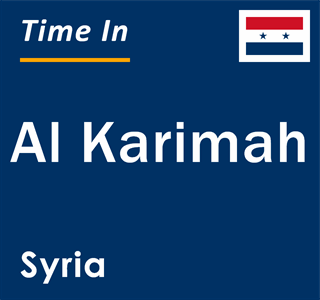 Current local time in Al Karimah, Syria