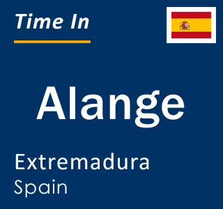 Current local time in Alange, Extremadura, Spain