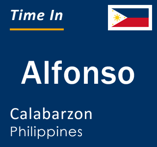 Current local time in Alfonso, Calabarzon, Philippines