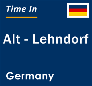 Current local time in Alt - Lehndorf, Germany
