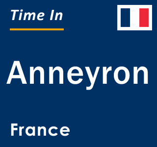 Current local time in Anneyron, France
