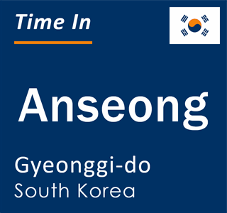 Current local time in Anseong, Gyeonggi-do, South Korea