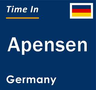 Current local time in Apensen, Germany
