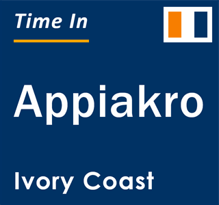 Current local time in Appiakro, Ivory Coast