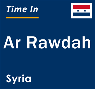 Current local time in Ar Rawdah, Syria