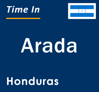 Current local time in Arada, Honduras