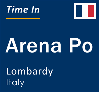 Current local time in Arena Po, Lombardy, Italy