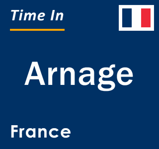 Current local time in Arnage, France