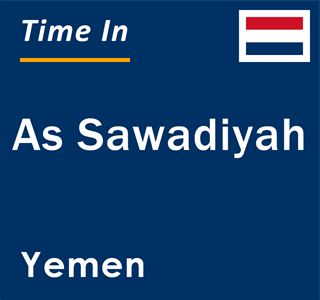 Current local time in As Sawadiyah, Yemen
