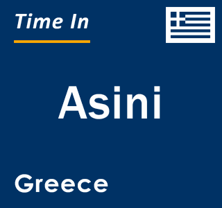 Current local time in Asini, Greece