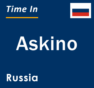 Current local time in Askino, Russia