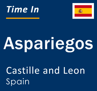 Current local time in Aspariegos, Castille and Leon, Spain
