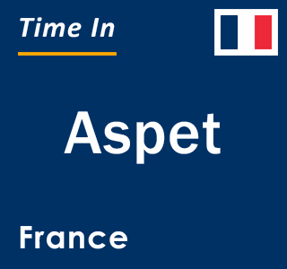 Current local time in Aspet, France