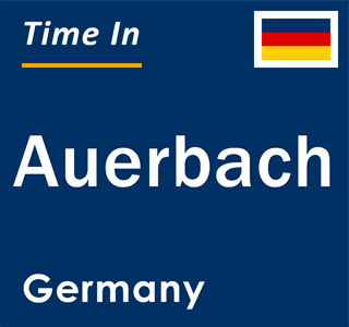 Current local time in Auerbach, Germany