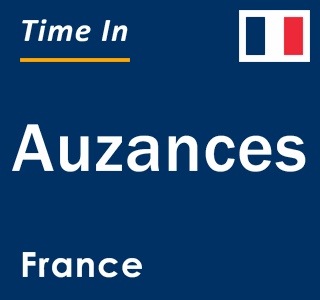 Current local time in Auzances, France