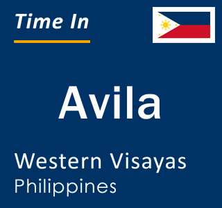 Current local time in Avila, Western Visayas, Philippines