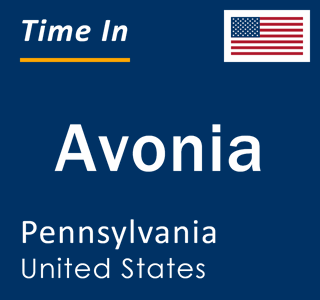Current local time in Avonia, Pennsylvania, United States