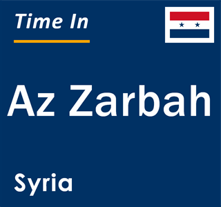 Current local time in Az Zarbah, Syria