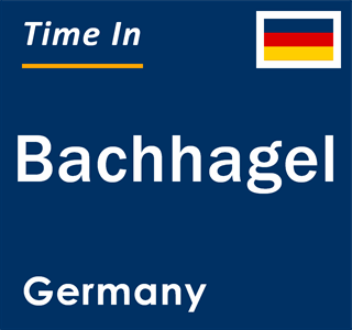 Current local time in Bachhagel, Germany