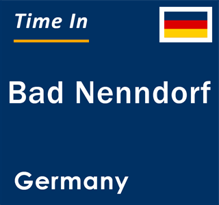 Current local time in Bad Nenndorf, Germany