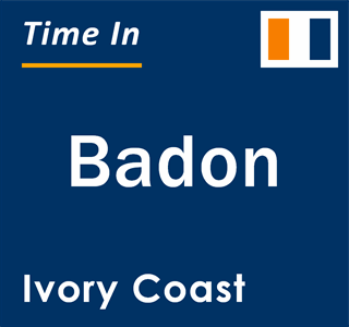 Current local time in Badon, Ivory Coast