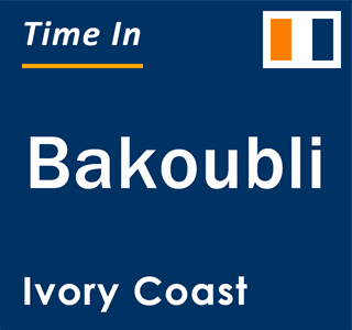 Current local time in Bakoubli, Ivory Coast