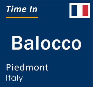 Current local time in Balocco, Piedmont, Italy