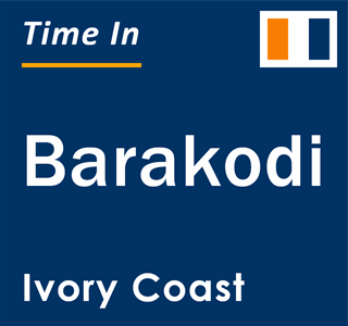 Current local time in Barakodi, Ivory Coast