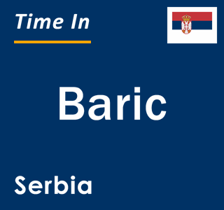 Current local time in Baric, Serbia