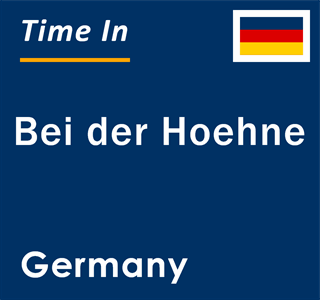 Current local time in Bei der Hoehne, Germany