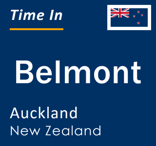 Current local time in Belmont, Auckland, New Zealand