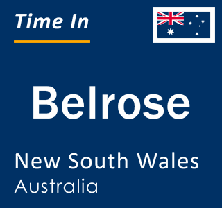 Current local time in Belrose, New South Wales, Australia