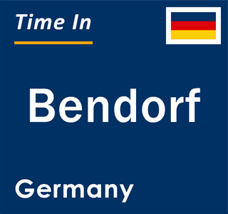 Current local time in Bendorf, Germany