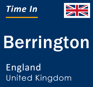 Current local time in Berrington, England, United Kingdom
