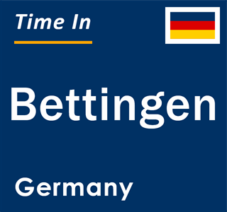 Current local time in Bettingen, Germany