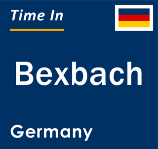 Current local time in Bexbach, Germany