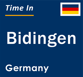 Current local time in Bidingen, Germany