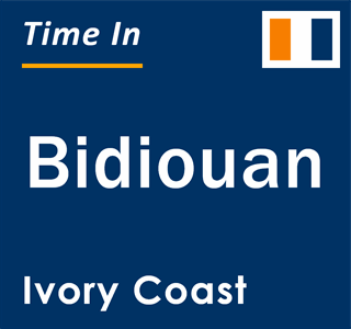 Current local time in Bidiouan, Ivory Coast