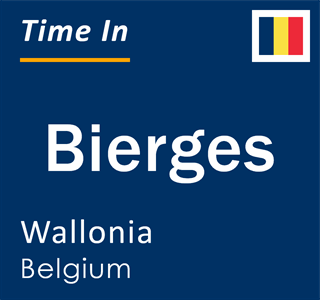 Current local time in Bierges, Wallonia, Belgium