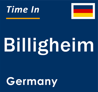 Current local time in Billigheim, Germany
