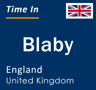 Current local time in Blaby, England, United Kingdom
