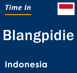 Current local time in Blangpidie, Indonesia