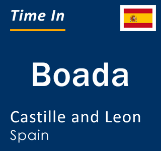 Current local time in Boada, Castille and Leon, Spain