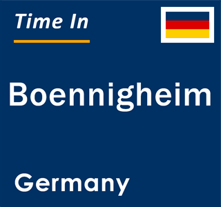 Current local time in Boennigheim, Germany