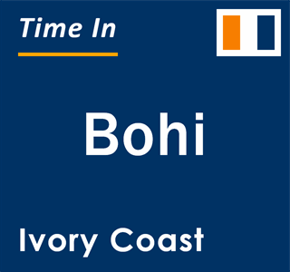 Current local time in Bohi, Ivory Coast