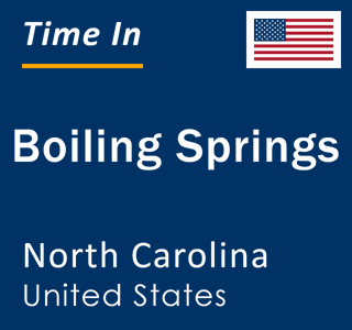 Current local time in Boiling Springs, North Carolina, United States