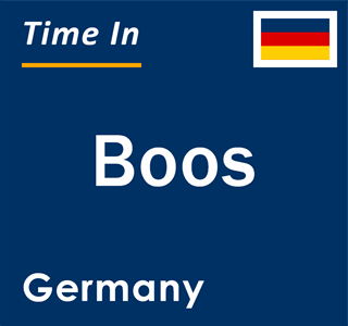 Current local time in Boos, Germany